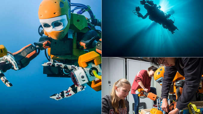 Podwodny humanoidalny robot